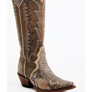 IDYLLWIND WOMEN'S TRIAD EXOTIC PYTHON WESTERN BOOT - SNIP TOE